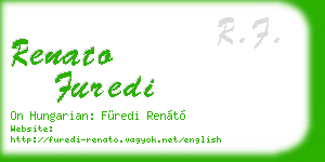 renato furedi business card